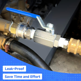 EZALOR dual-seal design helps prevent leaks when the valve is closed