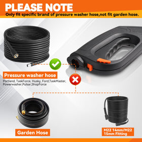 EZALOR locking hose connector keeps high-pressure hose secure during use.