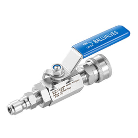 EZALOR pressure washer ball valve with 3-8 quick connect for fast flow control
