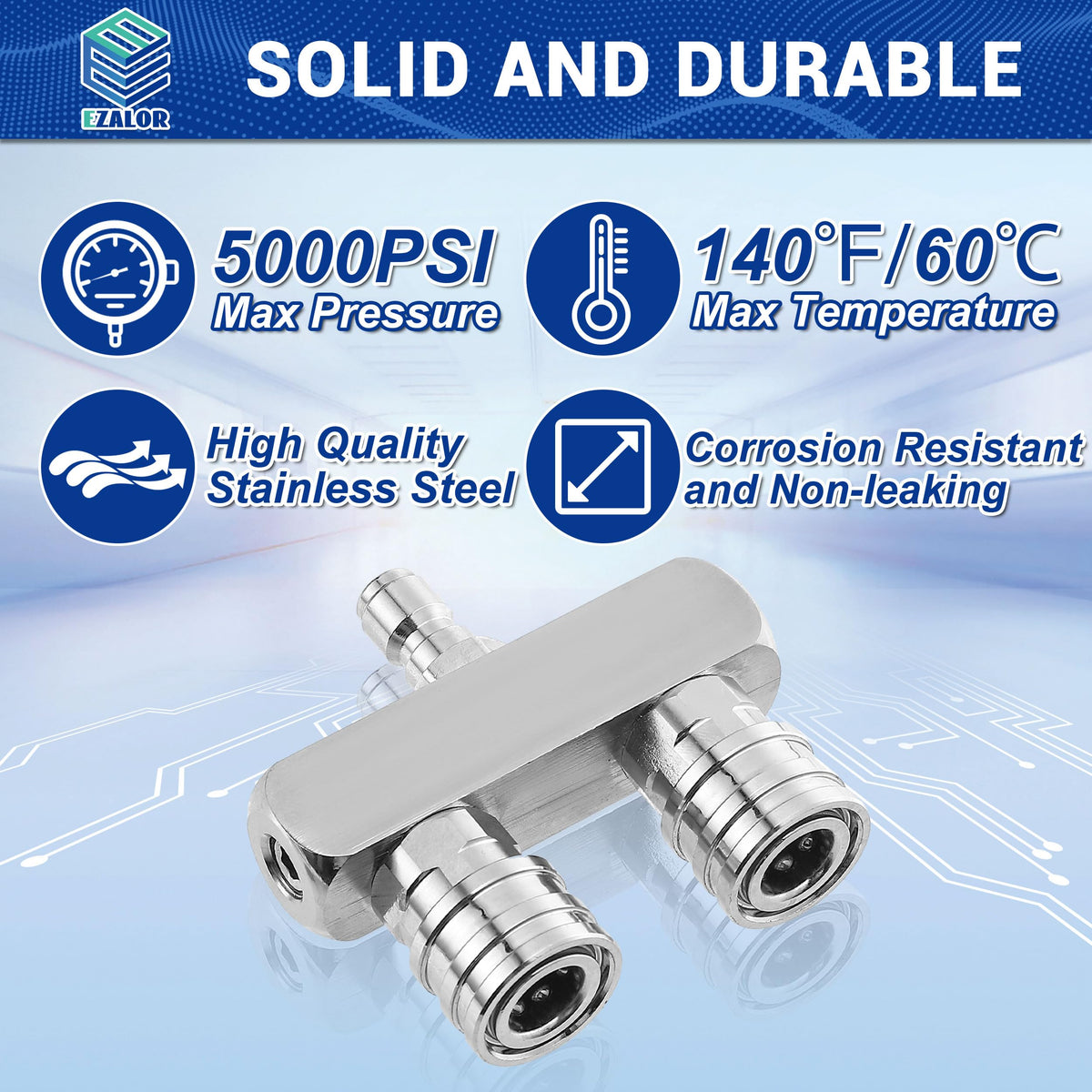 EZALOR 1/4 inch quick-connect fits most wands and guns