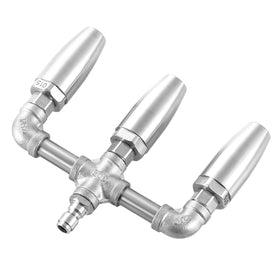 EZALOR Triple Turbo Nozzle 360 rotation for wider outdoor cleaning coverage.