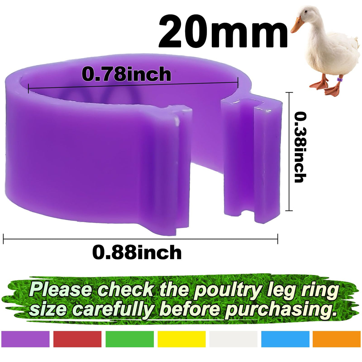 EZEELAI clip-on duck leg rings simplify installation and removal