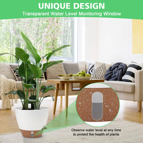 Ezmixcoop 6-inch pot with easy root-area refill.