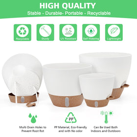 Ezmixcoop pot with mesh drainage holes promoting soil aeration