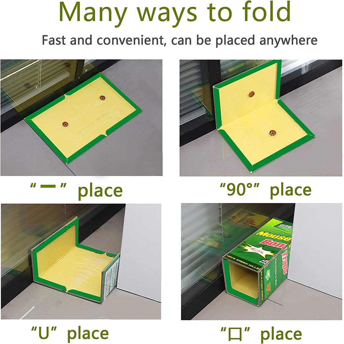 Ezoon extra-large 8.3 x 12 inch traps catch larger pests effectively.