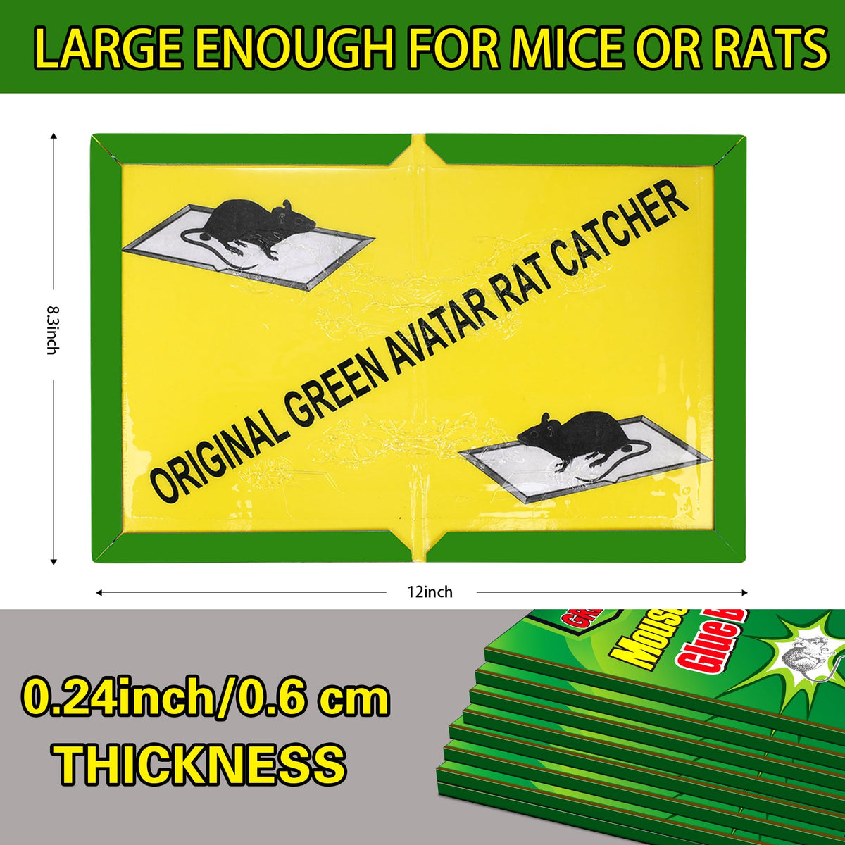 Ezoon bait-centered sticky trap increases capture chances.