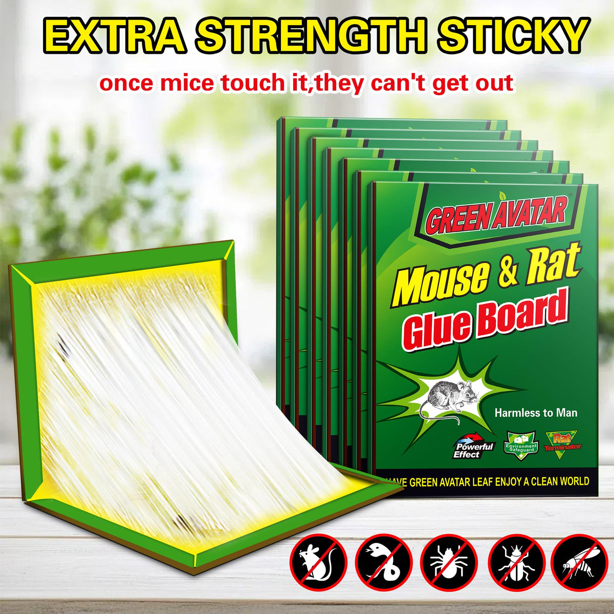 Ezoon glue trap with easy-set design for hassle-free pest control.