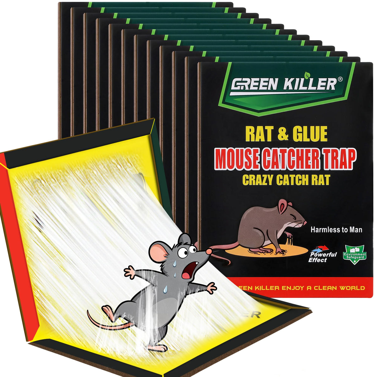 Ezoon sticky mouse traps 12-pack in kitchen for discreet pest control