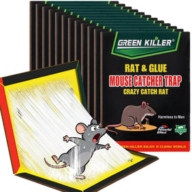 Ezoon sticky mouse traps 12-pack in kitchen for discreet pest control
