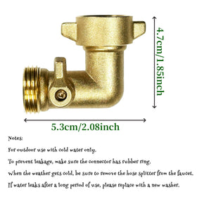 EZtar 3-4 inch GHT thread connection detail for universal hose compatibility.