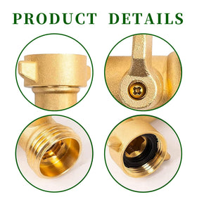 EZtar elbow with shut-off lever shown for easy flow control operation.
