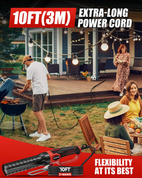 EZUVITA 10 ft cable provides flexible placement near power source
