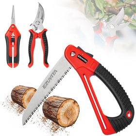 EZUVITA folding saw 7-inch blade for quick, clean cuts in the garden.