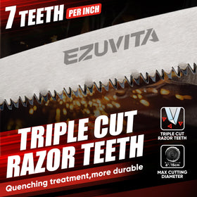 EZUVITA triple-cut teeth for fast, precise wood cutting