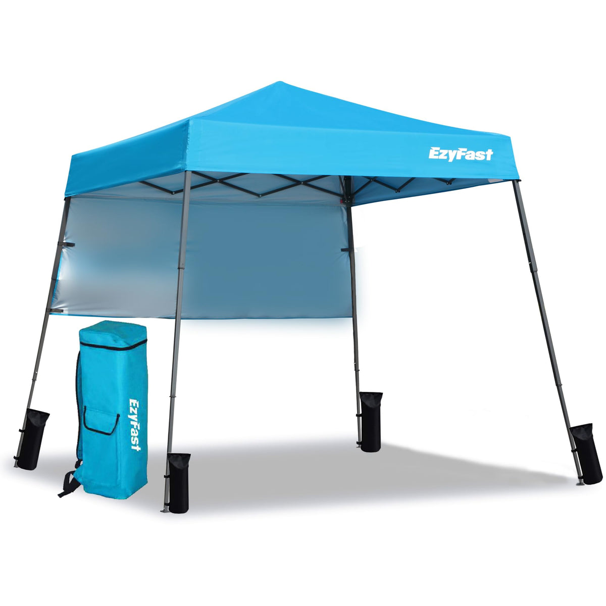 EzyFast ultra compact canopy base provides 36 sq ft of shade for up to four.
