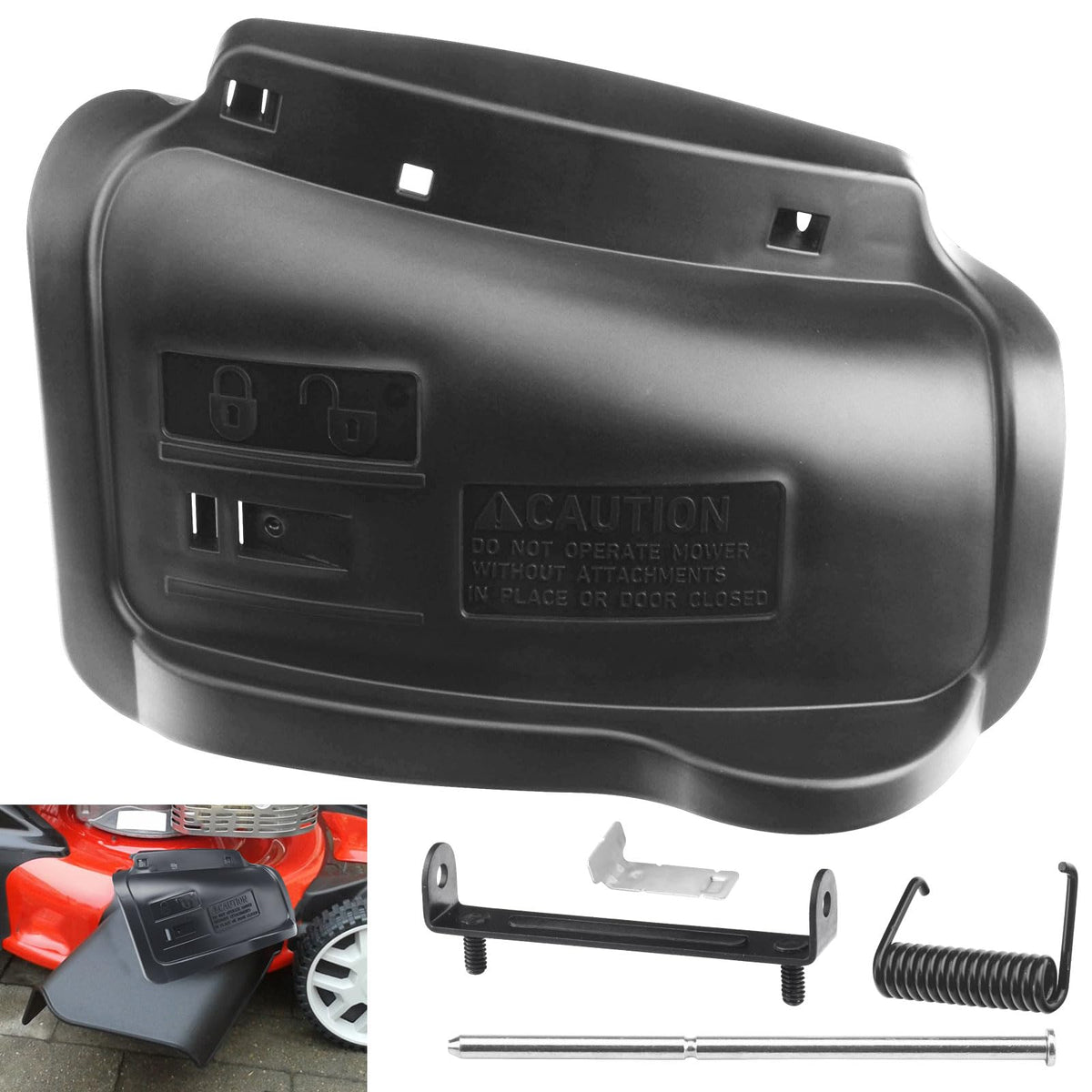 EZYPAK 532420019 mulching door demonstrates durable compatibility with many lawn mowers.