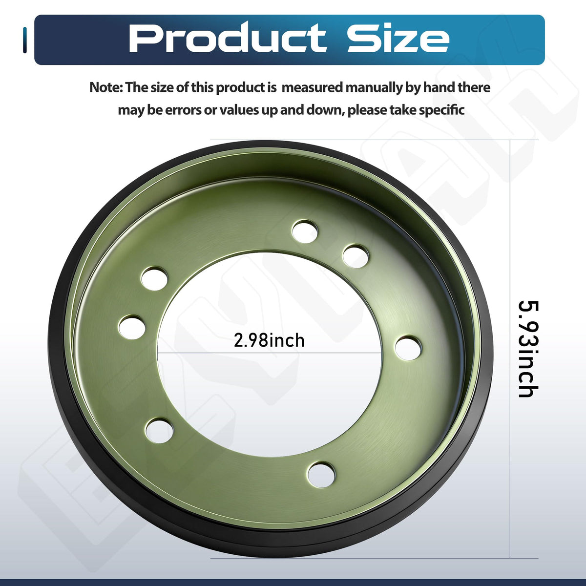 EZYPak 6-inch OD and 5-1/8-inch ID dimensions for wide compatibility
