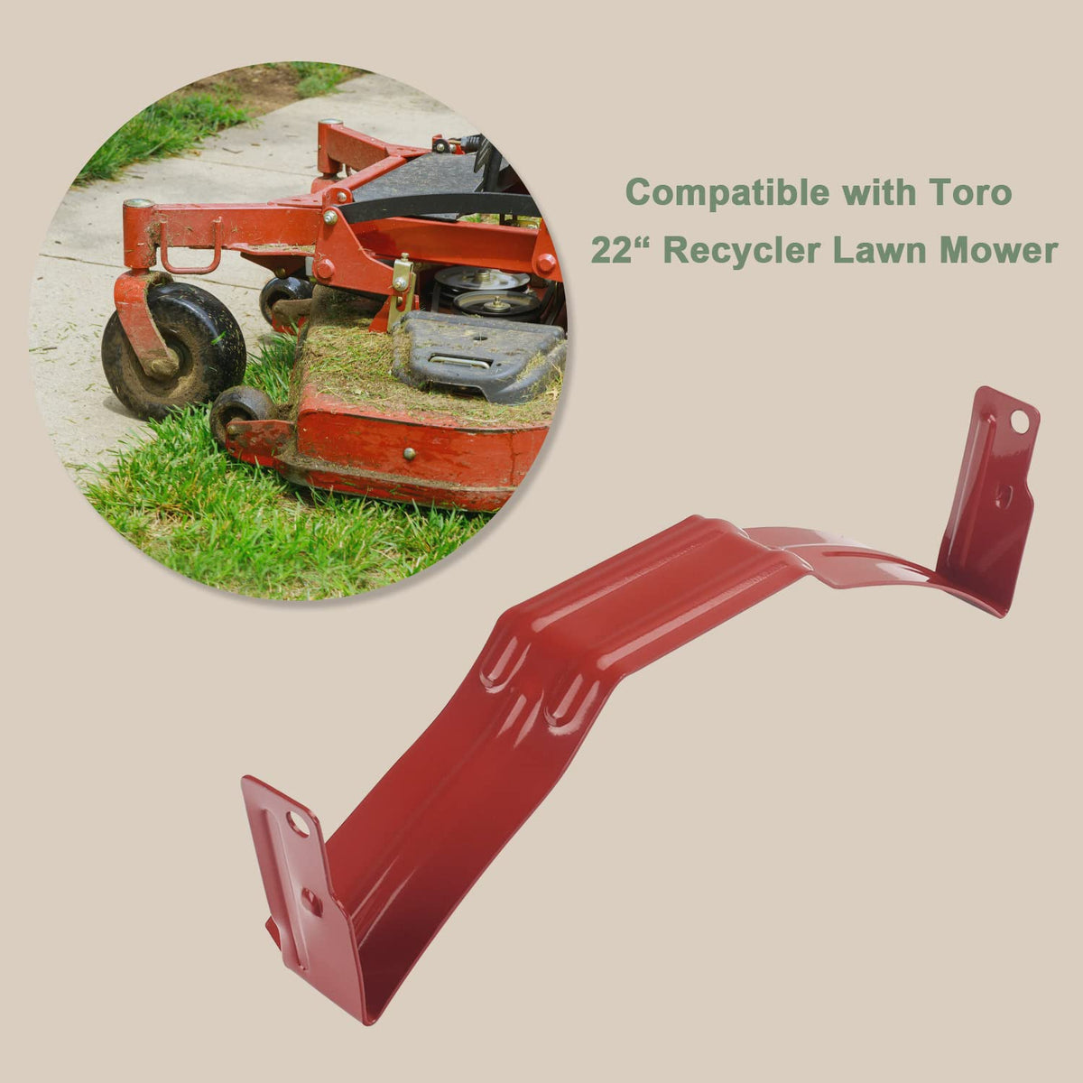 EZYPak baffle-front mounted on Toro, showing secure fit with 20330–20339 models.