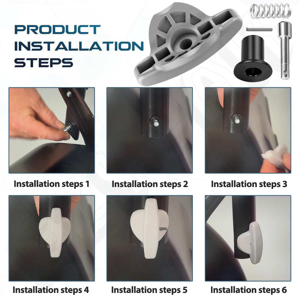 EZYPak collars and coiled pins included for solid, long-lasting fit.