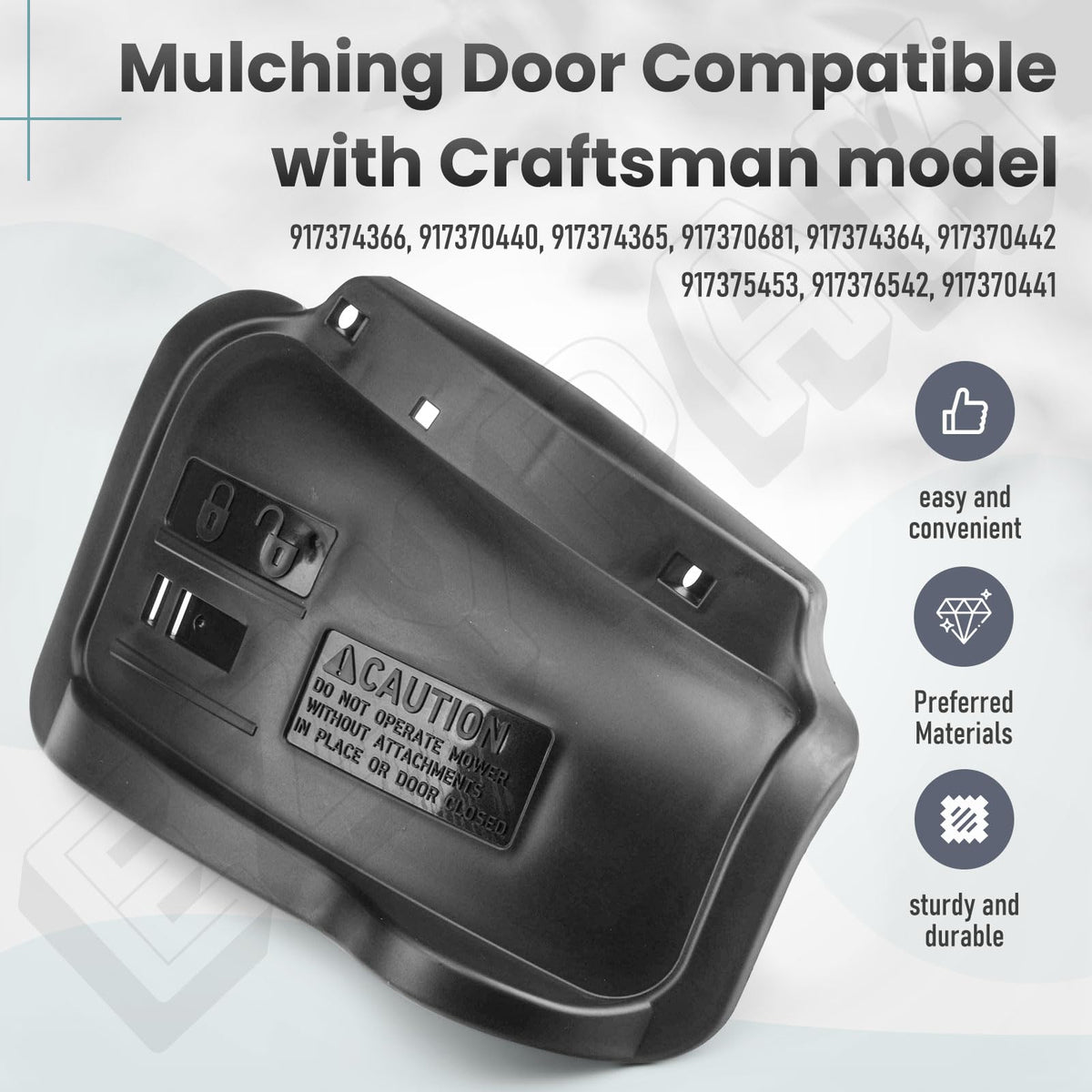 EZYPAK Craftsman compatibility with 91725450-series models supports proper fit.