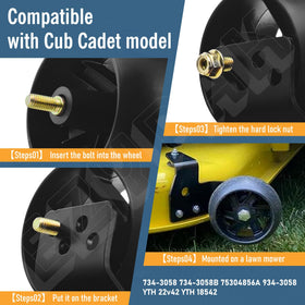 EZYPak craftsman-compatible wheel detail supports secure mounting.