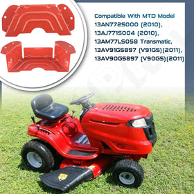 EZYPak deck guard installed on mower demonstrates secure protection.