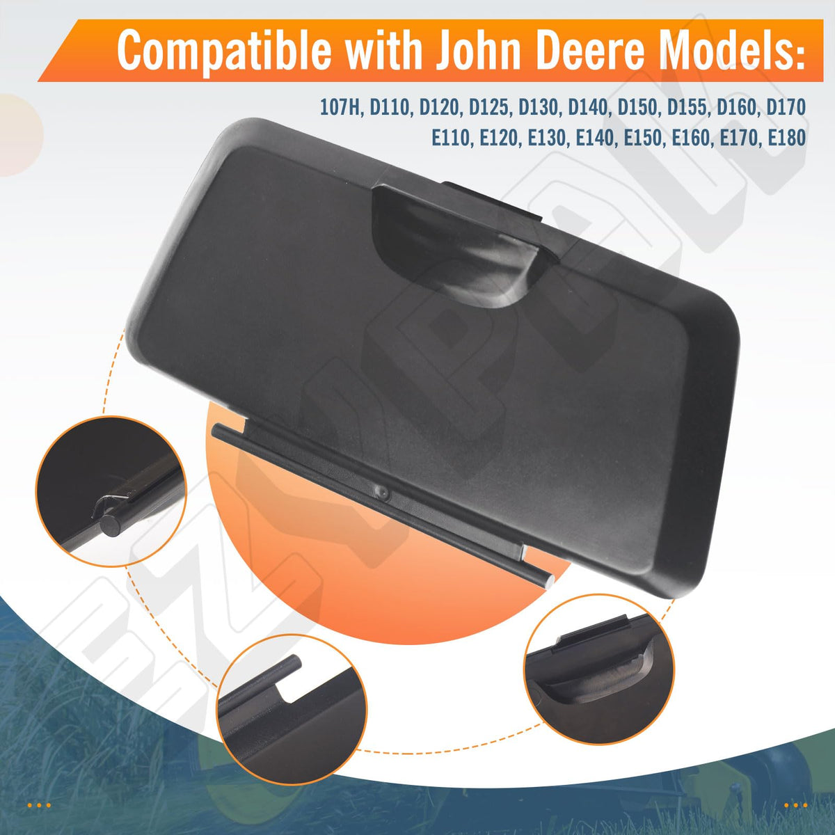 Rugged EZYPAK Fender Deck Cover for John Deere D125 use case
