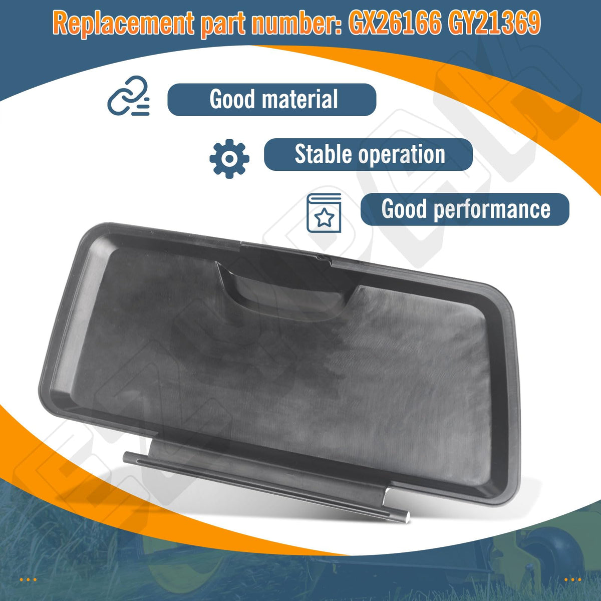 EZYPAK Fender Deck Cover on John Deere E130 for debris shielding