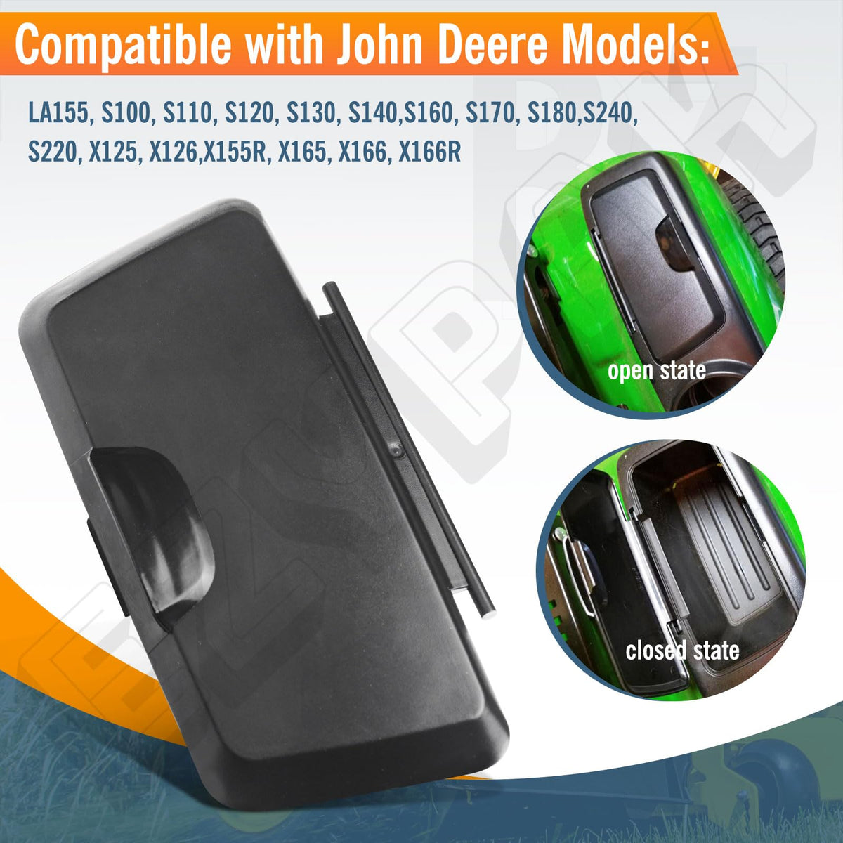 EZYPAK Fender Deck Cover on John Deere S240 for tough environments