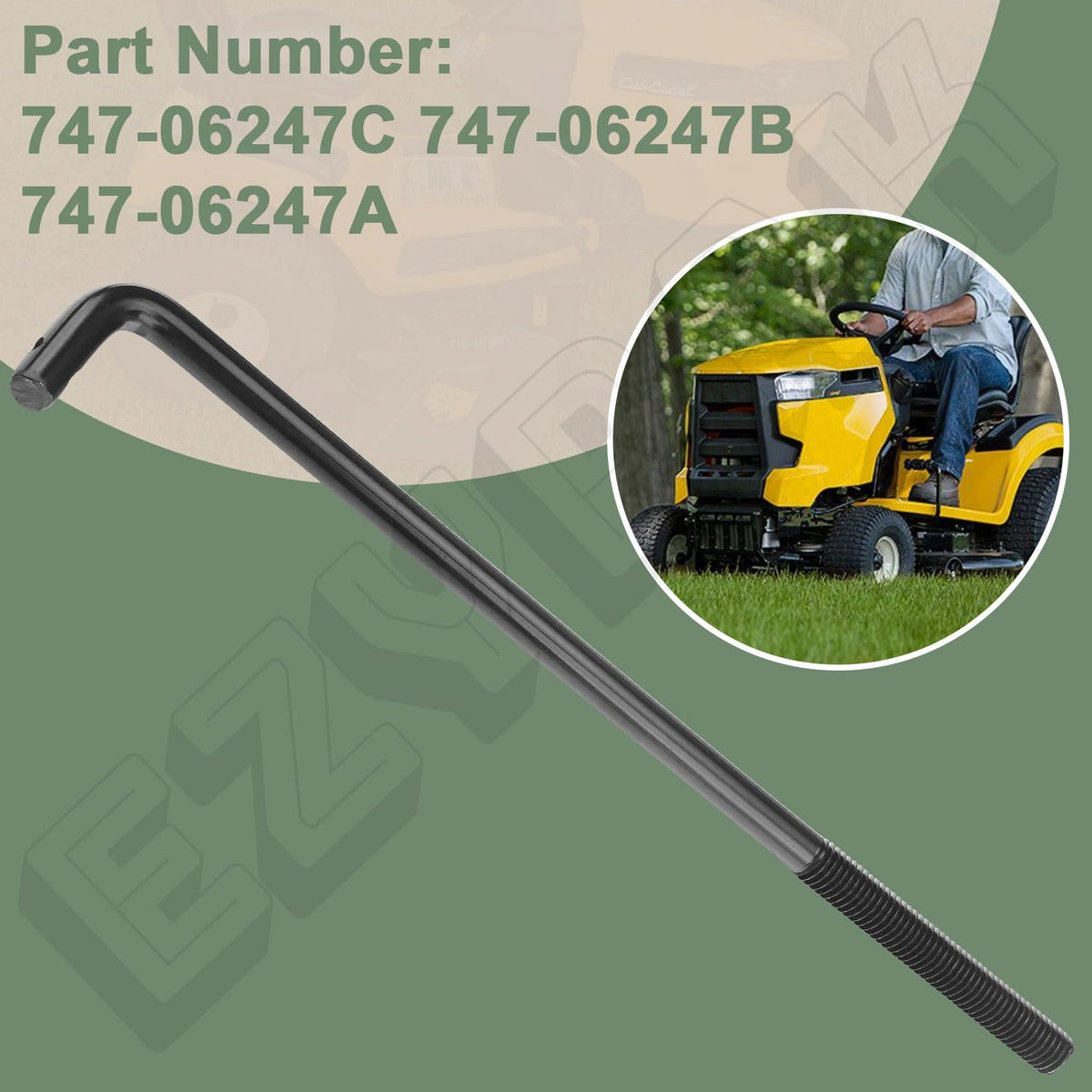 EZYPAK front deck lift rod for XT1-GT50 provides reliable mowing depth.