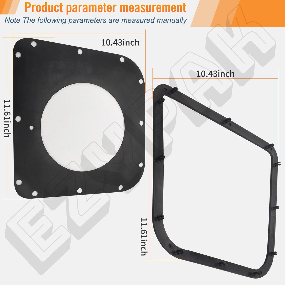 EZYPak plastic gasket cover 532192603 compatible with Craftsman and Husqvarna bagger systems.