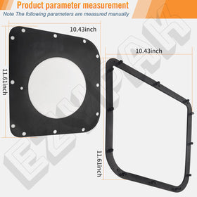 EZYPak plastic gasket cover 532192603 compatible with Craftsman and Husqvarna bagger systems.