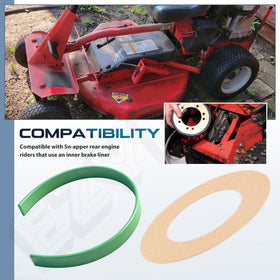 EZYPak rear engine rider compatibility for inner brake liner systems