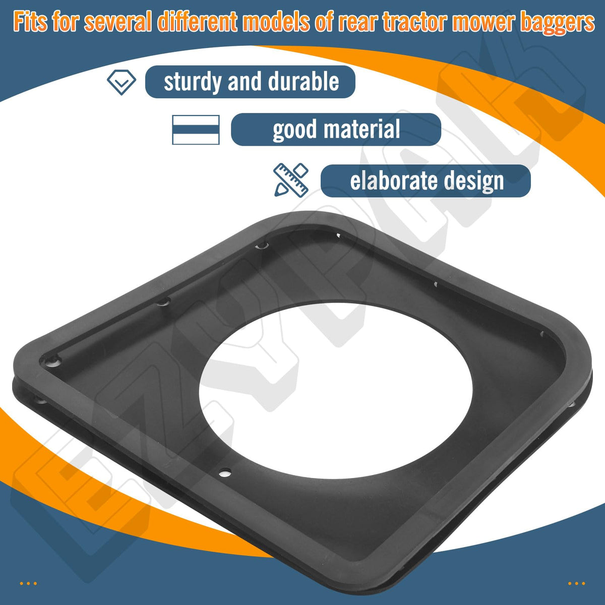 EZYPak rear tractor mower bagger component with durable construction for long service life.