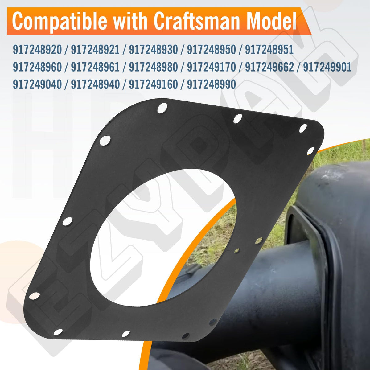 EZYPak wear-resistant grass seal supports consistent grass and leaf flow.