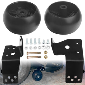 EZYPak wheel gauge kit for 42-inch deck demonstrates precise fit for compatible mowers.