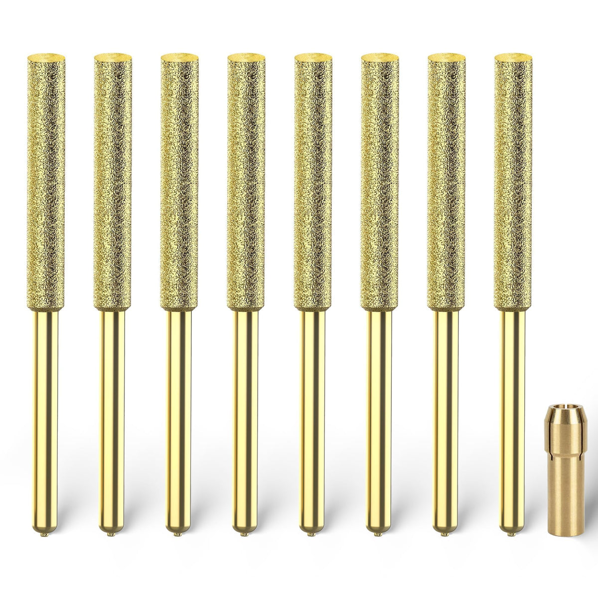 EzzDoo titanium coated sharpener bits closeup showing durable edge for quick sharpening
