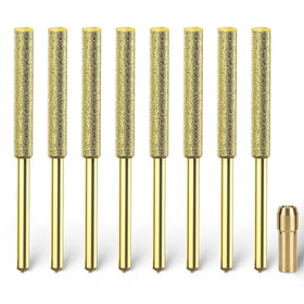 EzzDoo titanium coated sharpener bits closeup showing durable edge for quick sharpening