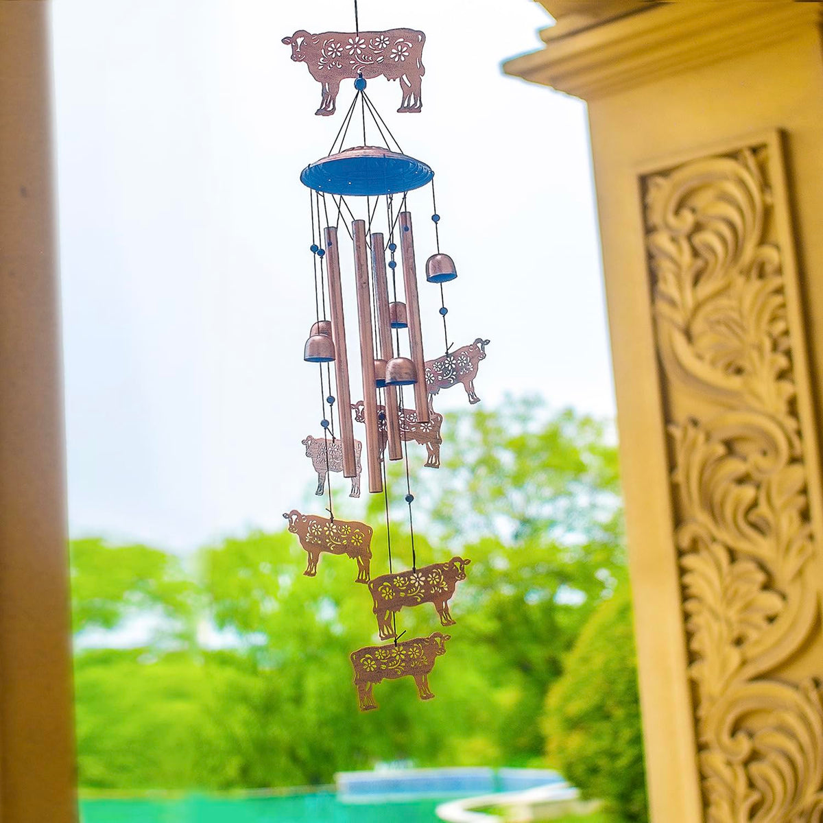 EZTZEN 37-inch wind chime offers long, resonant listening in outdoor spaces.