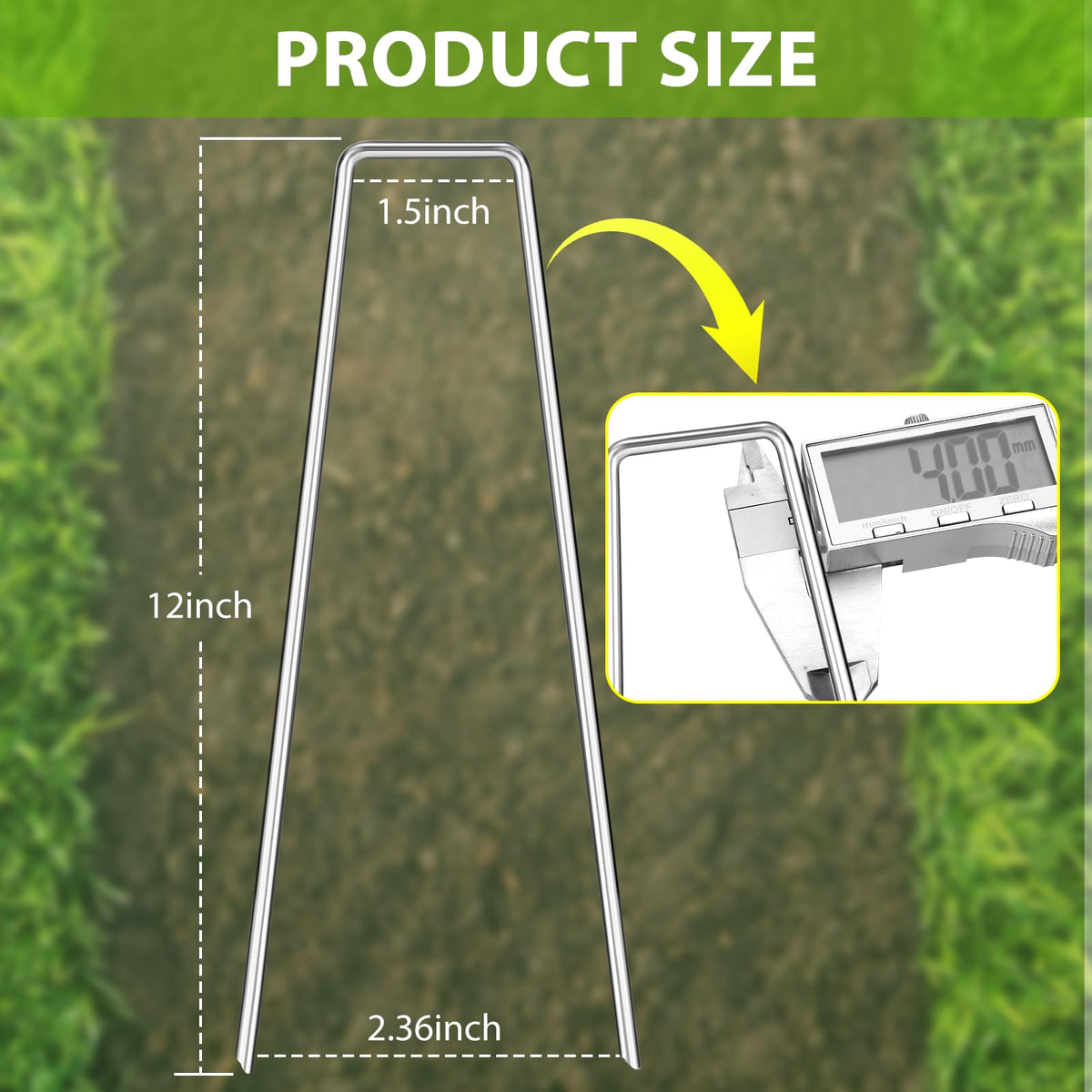 FAAYUCK galvanized stakes 4mm thick provide rust-resistant durability