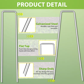 FAAYUCK laser-cut beveled edges ease ground penetration through turf and fabric