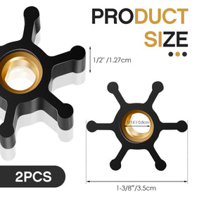Fabbay impeller inserted inside pump with D-shape for 5/16 shaft compatibility