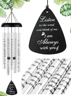 Fabuday 32-inch outdoor wind chimes, memorial design, soothing garden tones