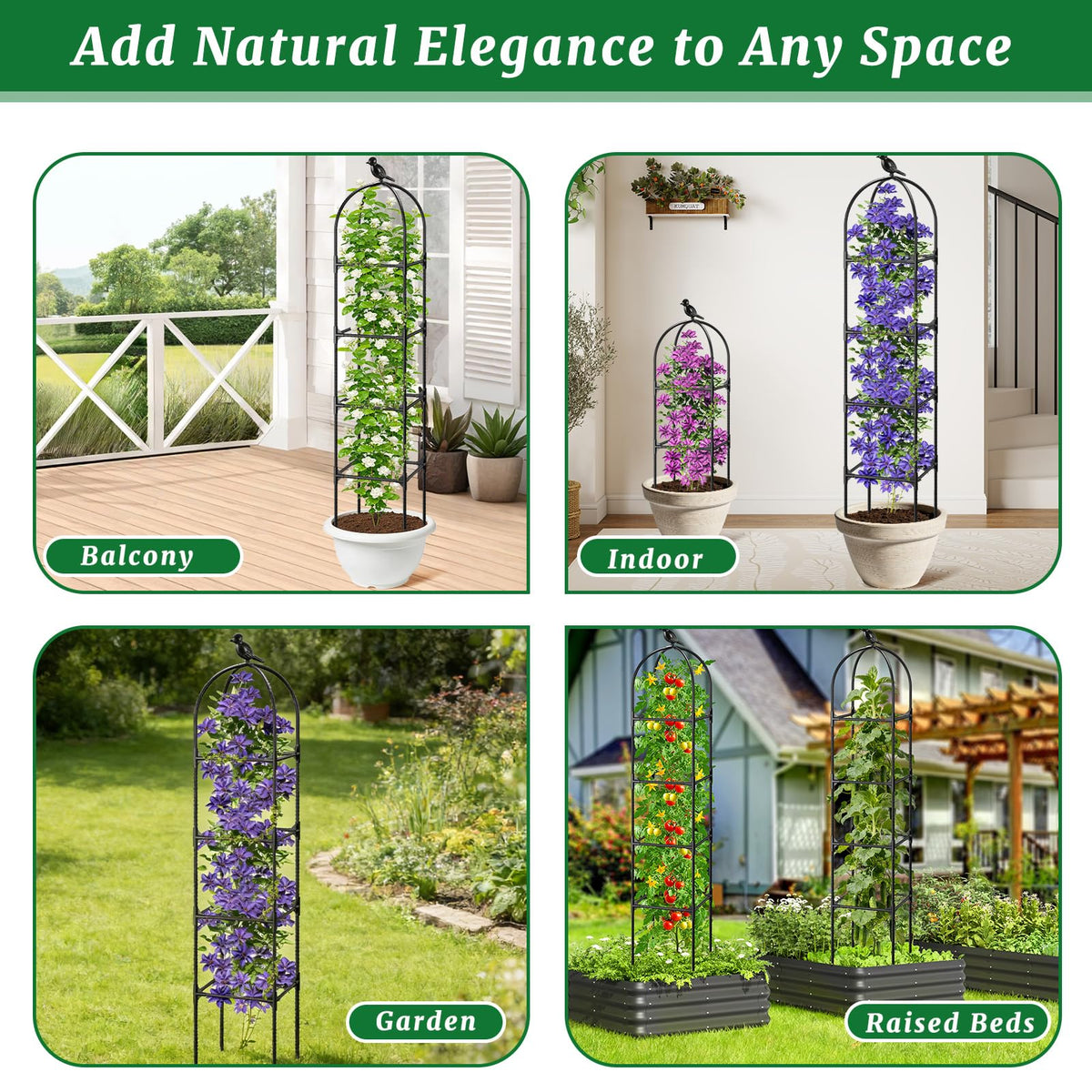 Fabulas 2-pack enables versatile placement across garden, balcony, or indoors.