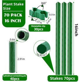 Fabulas connectors 40 extend stake length for taller plant support