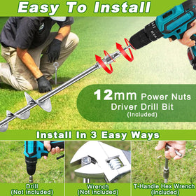 Fabulas anchor designed for easy installation with a power drill