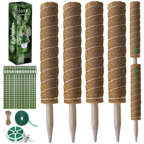 Fabulas moss pole 47.5 inch assembly supports climbing plants.