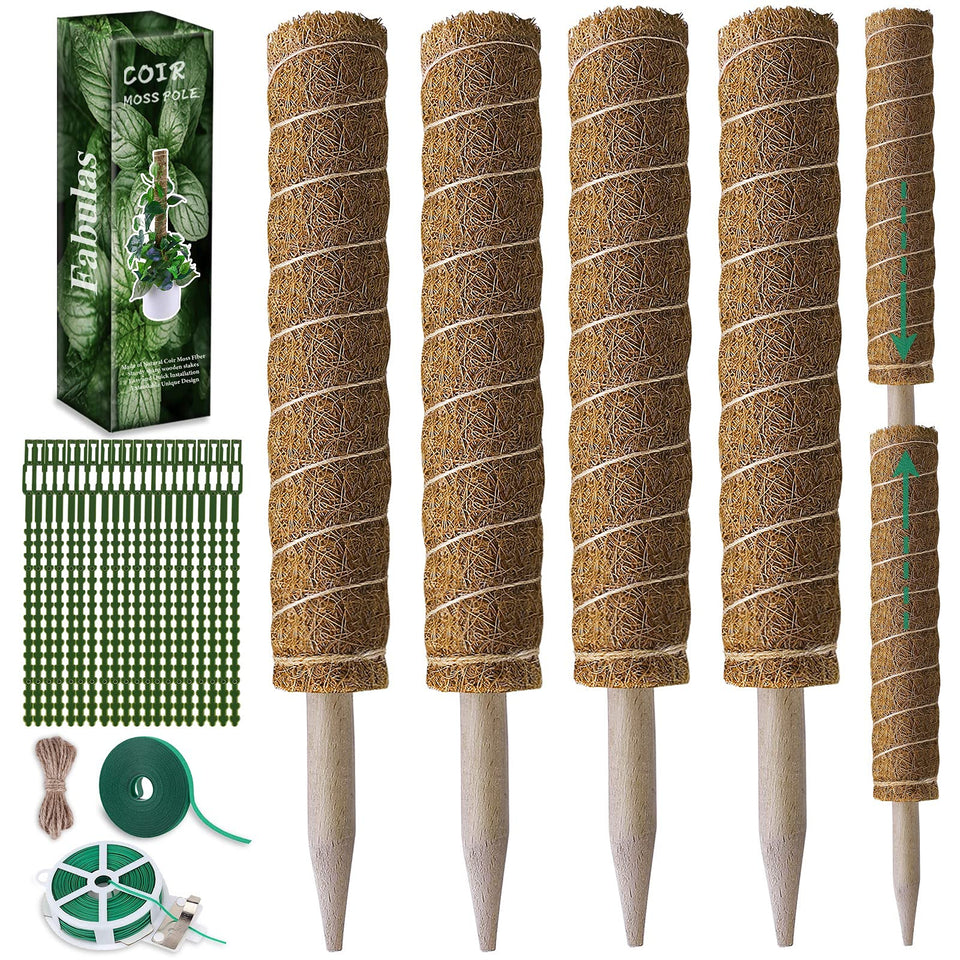 Fabulas moss pole 47.5 inch assembly supports climbing plants.