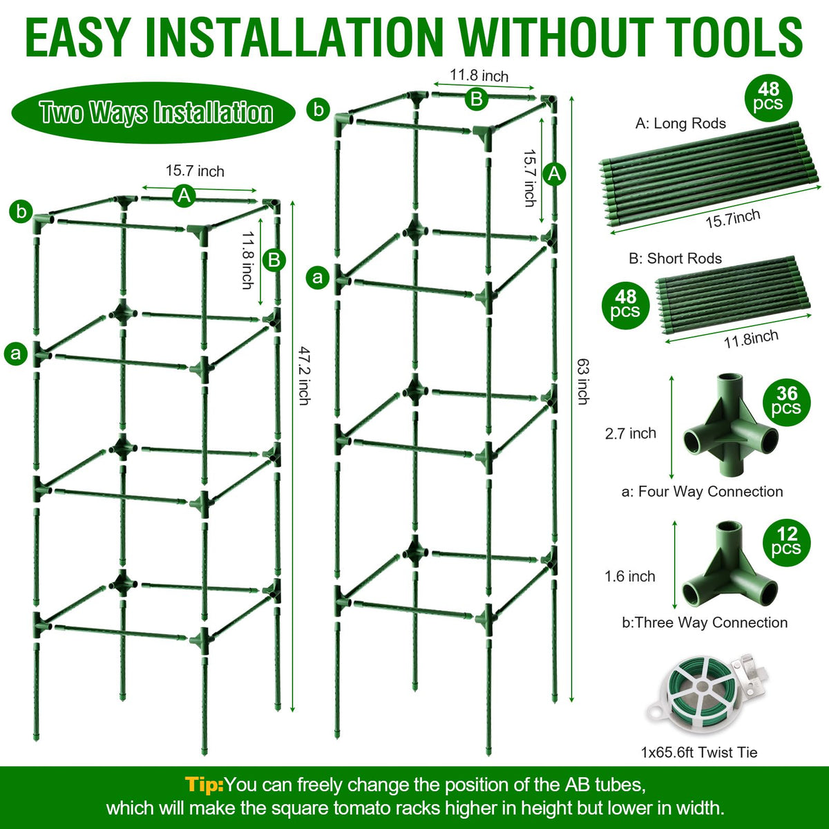 Fabulas sturdy core with weatherproof coating resists rust for long lasting garden support.