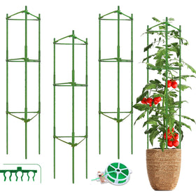 Fabulas tomato cages kit assembly demonstrates quick setup for vertical gardening.